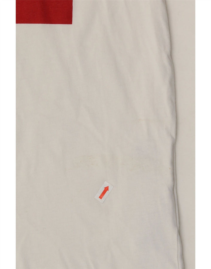 LEVI'S Mens Graphic T-Shirt Top Small White Cotton Vintage Levi's and Second-Hand Levi's from Messina Hembry 