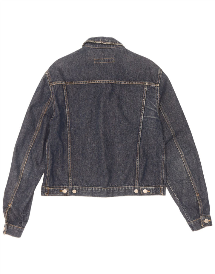 WPM Womens Denim Jacket UK 18 XL Navy Blue Cotton