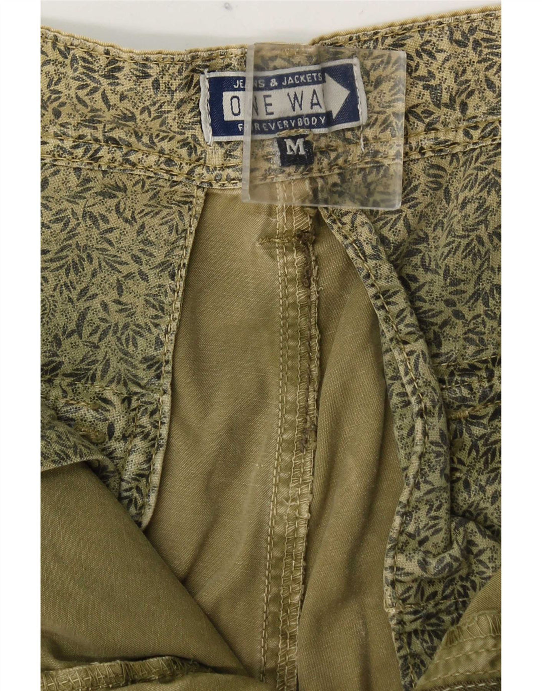 ONE WAY Mens Cargo Shorts Medium W32  Khaki Cotton