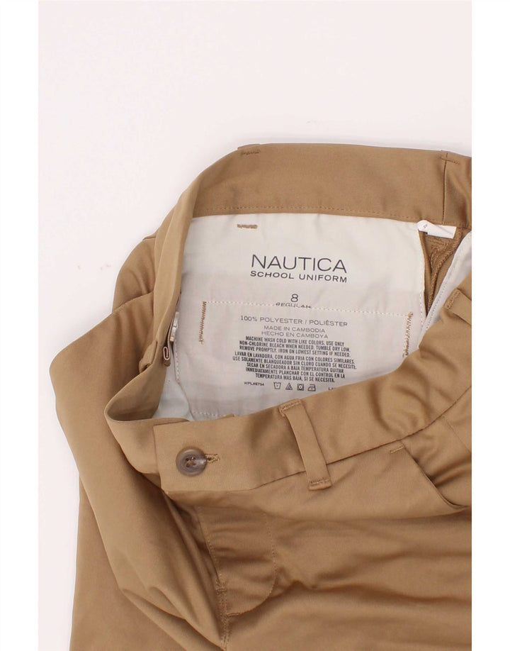 Nautica Boys Chino Shorts 7-8 Years W24 Beige Polyester