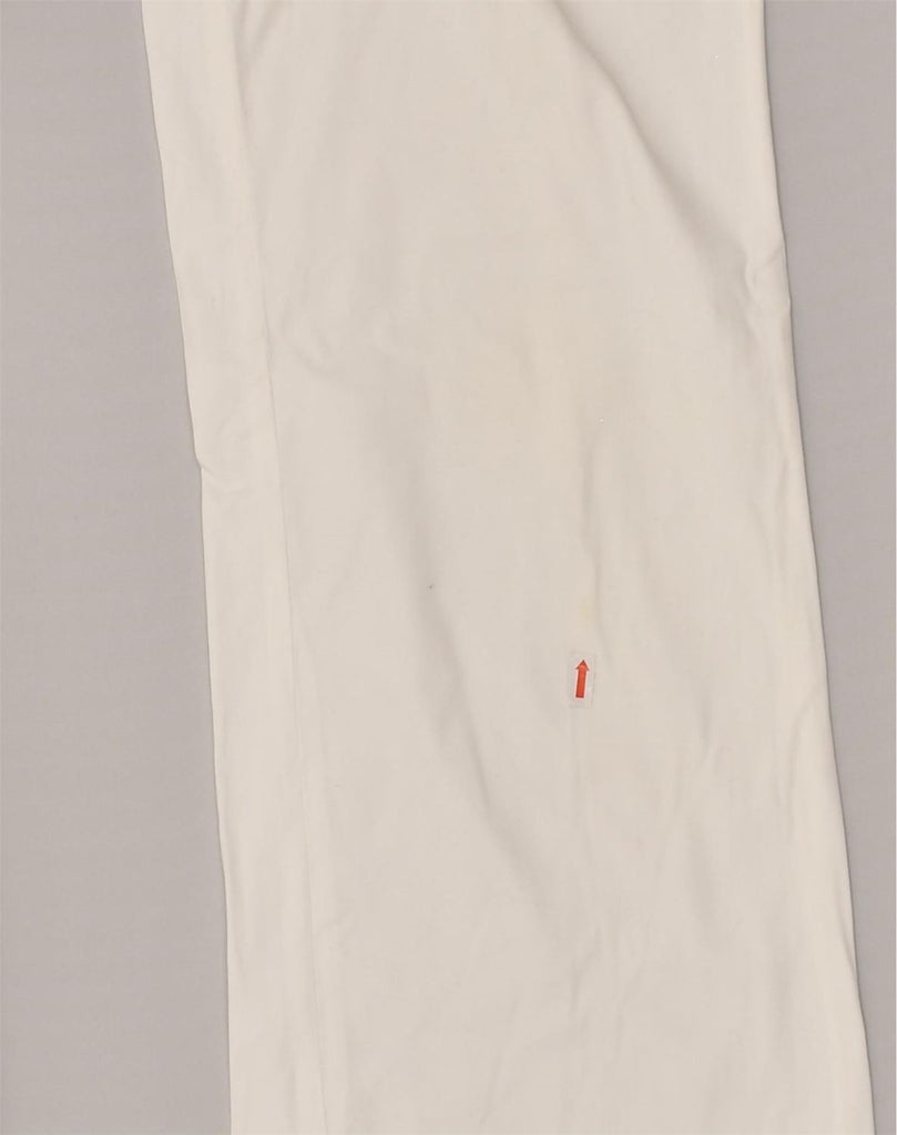 BENETTON Womens Straight Chino Trousers IT 42 Medium W32 L30 White Cotton | Vintage Benetton | Thrift | Second-Hand Benetton | Used Clothing | Messina Hembry 