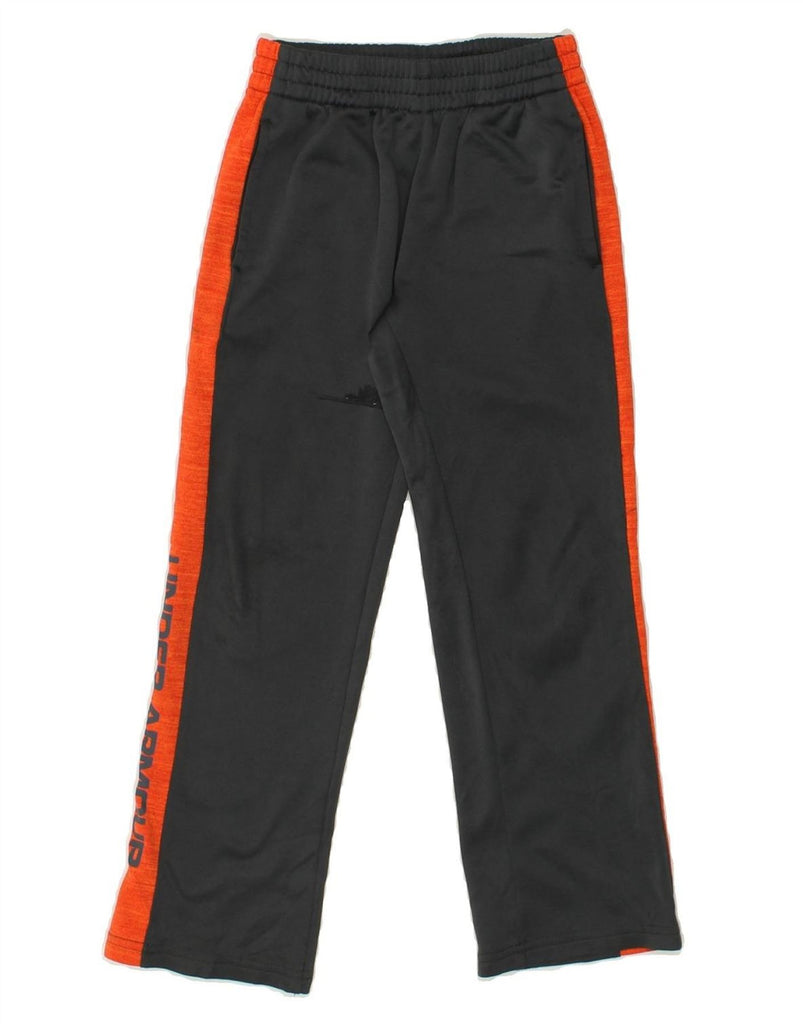 UNDER ARMOUR Boys Graphic Tracksuit Trousers 6-7 Years Grey | Vintage Under Armour | Thrift | Second-Hand Under Armour | Used Clothing | Messina Hembry 