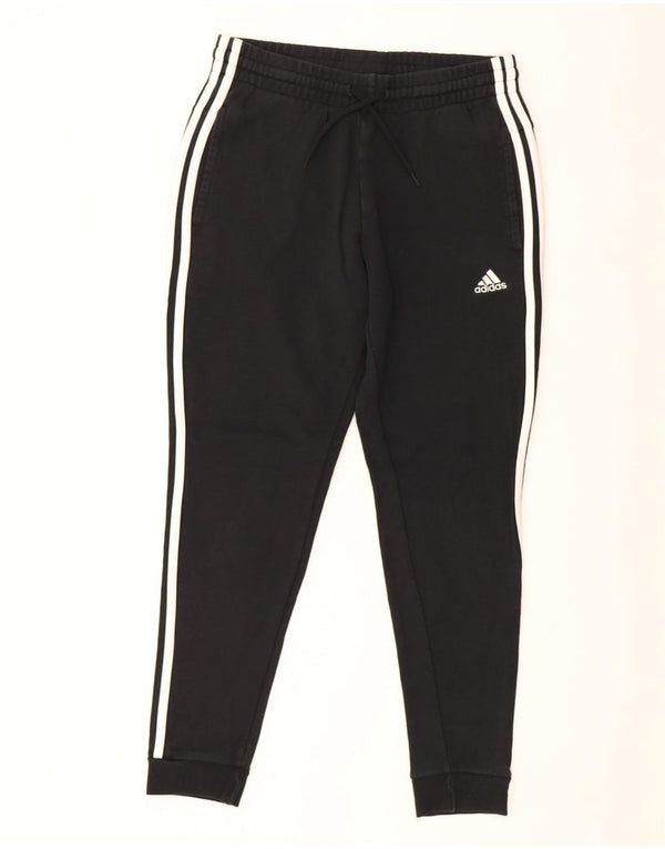 Adidas Womens Tracksuit Trousers Joggers UK 12/14 Medium  Black Cotton