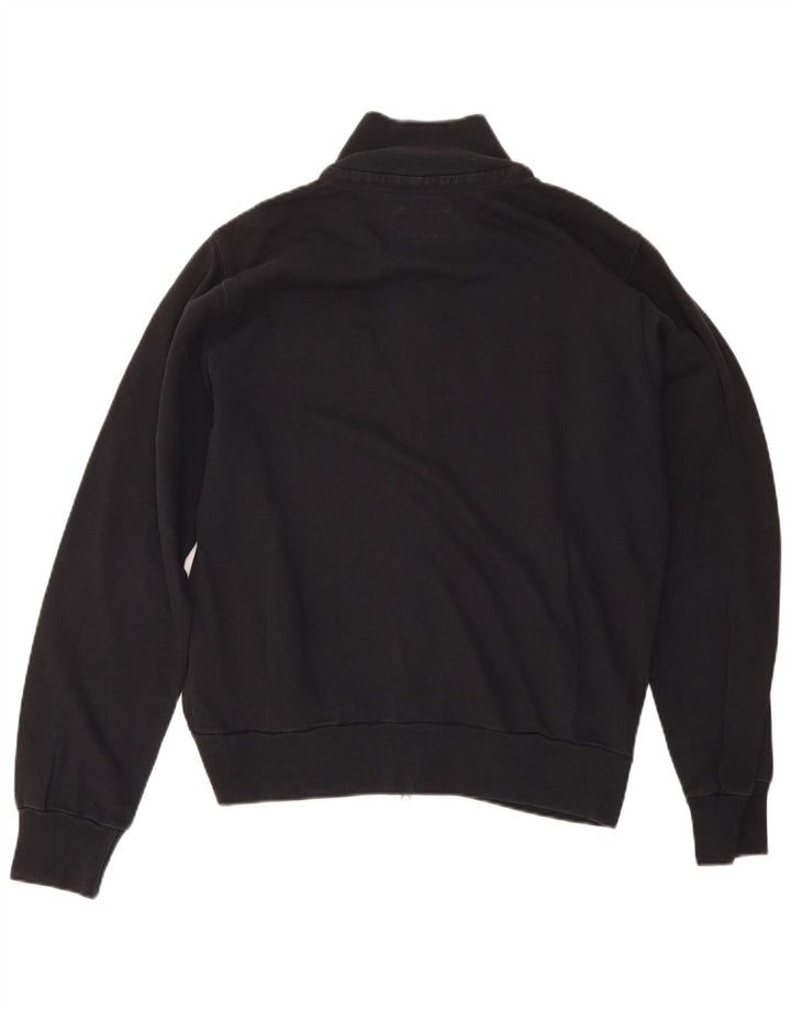 Woolrich Mens Graphic Tracksuit Top Jacket Medium Black Cotton