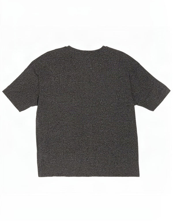 Zara Mens Trafaluc T-Shirt Top Small Grey Flecked