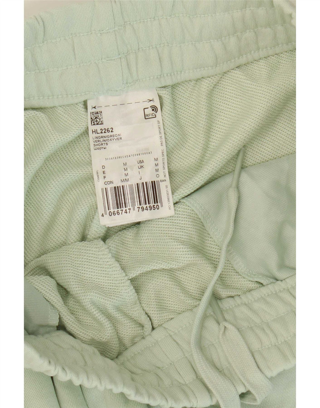 Adidas Mens Sport Shorts Medium  Green Cotton