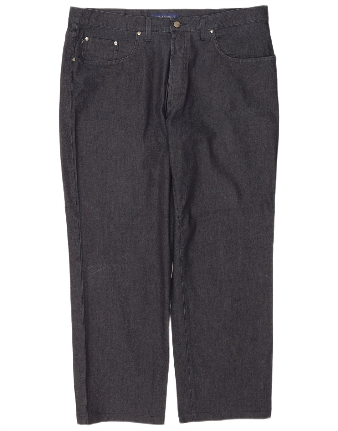 Trussardi Mens Straight Jeans W42 L30 Navy Blue Cotton
