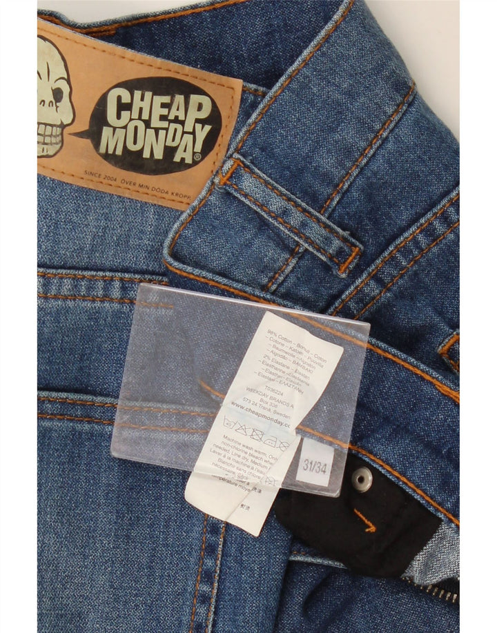 Cheap Monday Womens Straight Jeans W31 L28 Blue Cotton