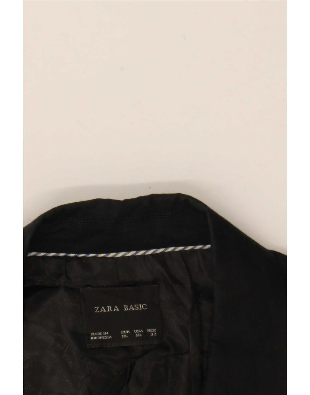 Zara Womens 1 Button Blazer Jacket UK 18 XL Black