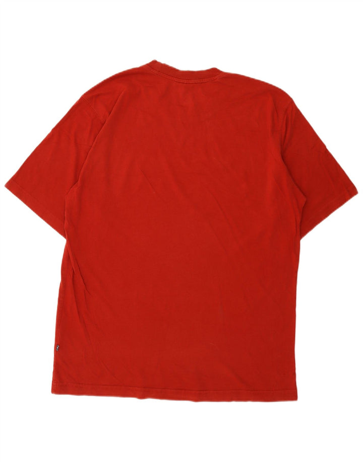 ADIDAS Mens Graphic T-Shirt Top UK 40/42 Medium Red