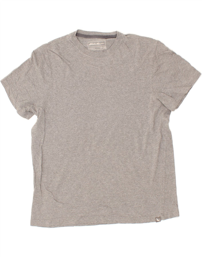 EDDIE BAUER Mens Slim T-Shirt Top Medium Grey Cotton Vintage Eddie Bauer and Second-Hand Eddie Bauer from Messina Hembry 