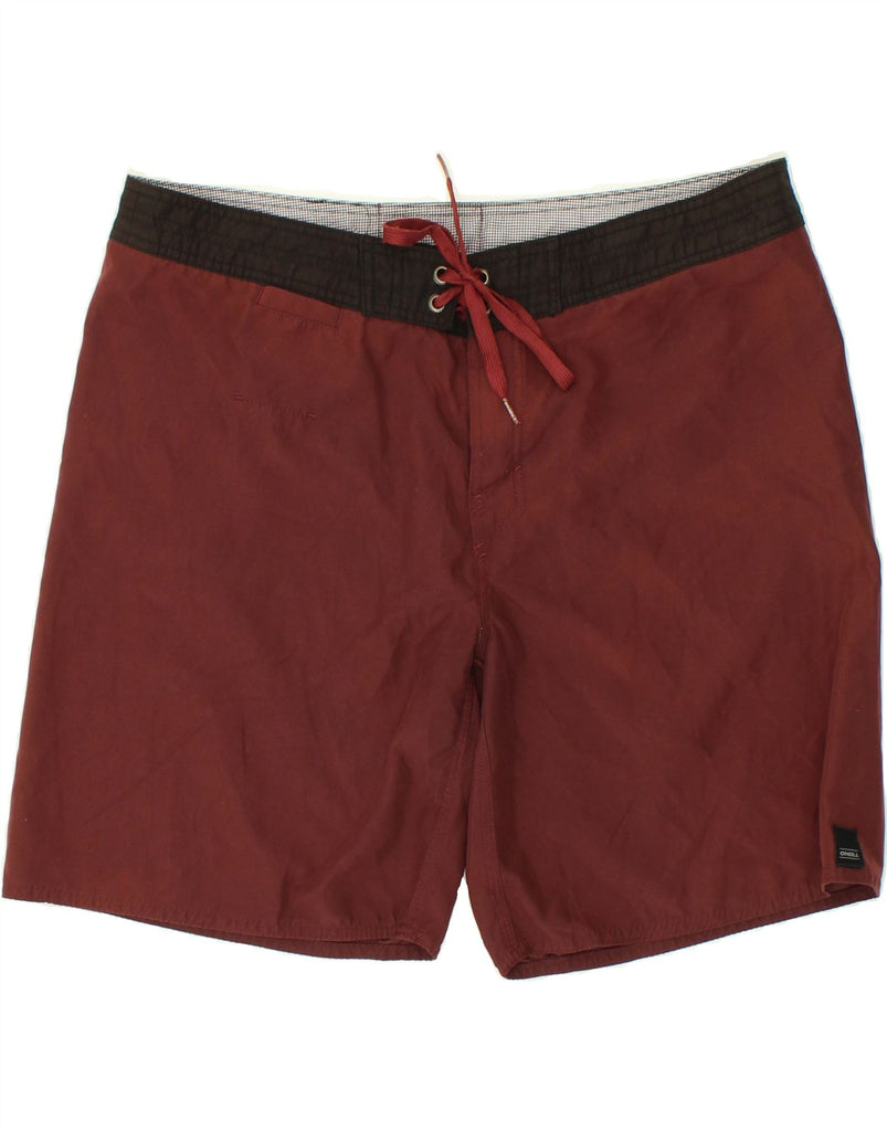 O'NEILL Mens Swimming Shorts XL Burgundy Polyester | Vintage O'Neill | Thrift | Second-Hand O'Neill | Used Clothing | Messina Hembry 