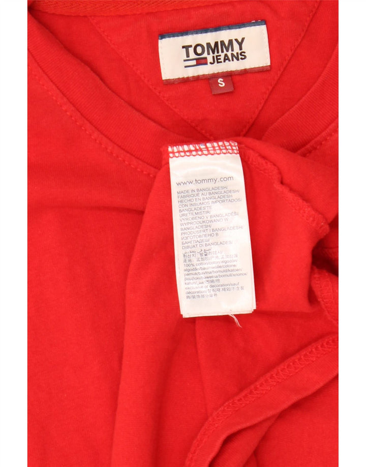 TOMMY HILFIGER Mens T-Shirt Top Small Red Cotton