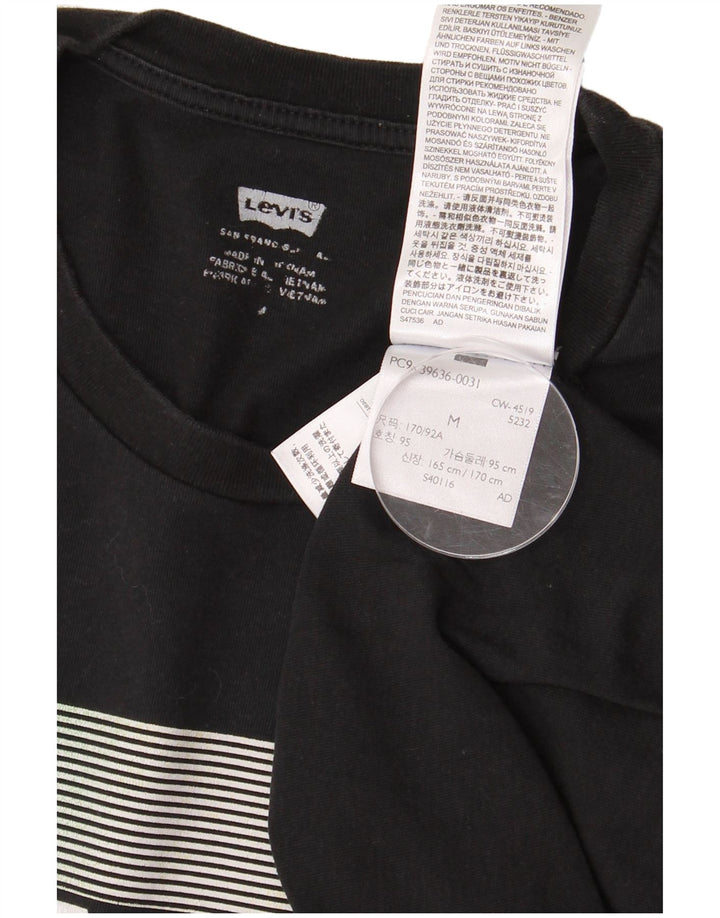 Levi's Mens Graphic T-Shirt Top Medium Black Cotton
