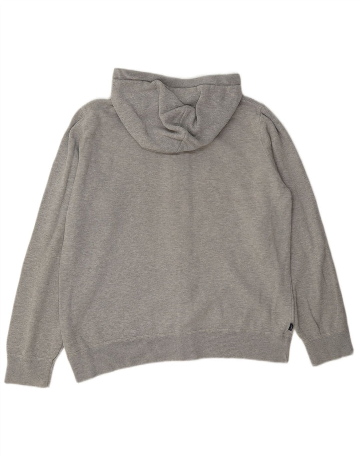 Superdry Womens Zip Hoodie Sweater UK 14 Large Grey