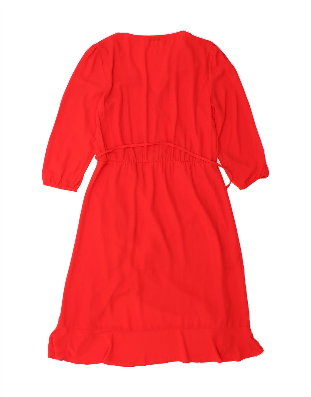 OASIS Womens 3/4 Sleeve Maxi Dress UK 14 Medium Red Polyester Vintage Oasis and Second-Hand Oasis from Messina Hembry 