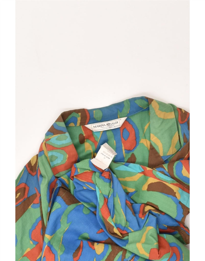 MARINA RINALDI Womens Short Sleeve Blazer Jacket Size 19 Small Green | Vintage Marina Rinaldi | Thrift | Second-Hand Marina Rinaldi | Used Clothing | Messina Hembry 