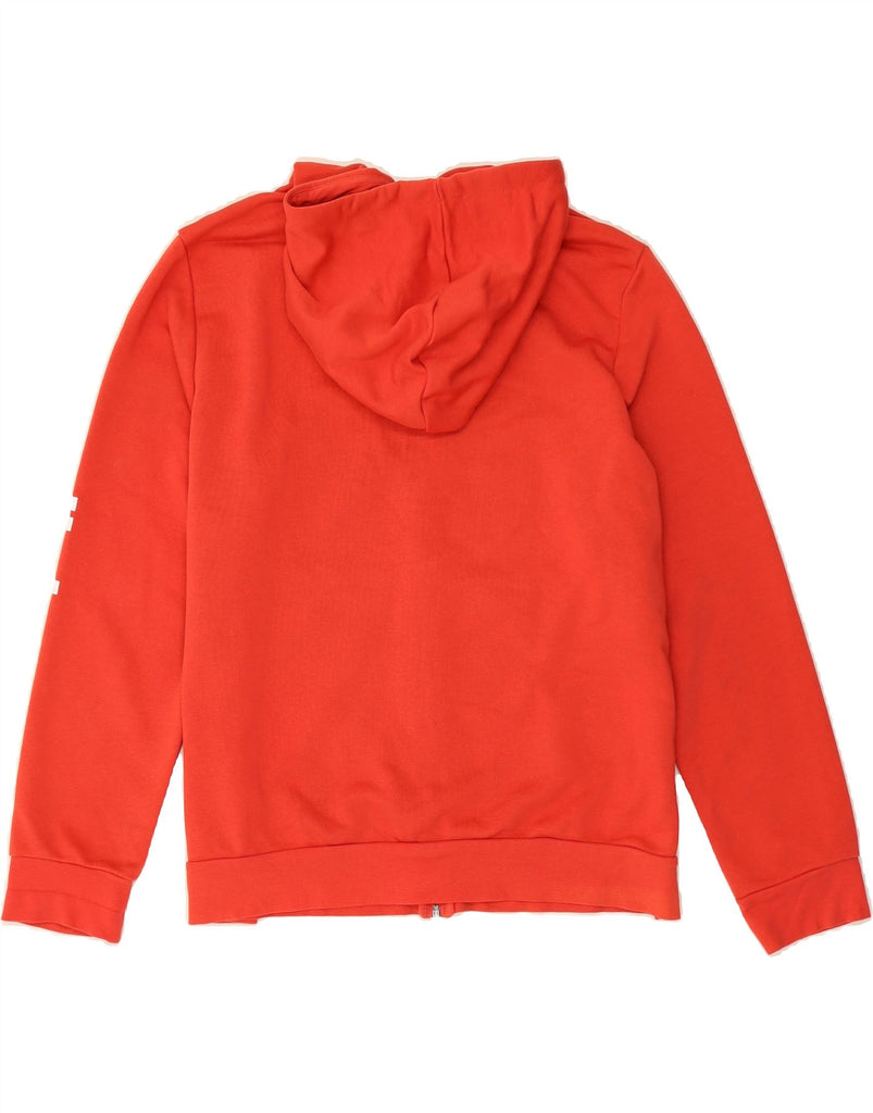 ADIDAS Womens Graphic Zip Hoodie Sweater UK 24/26 2XL Red Cotton Vintage Adidas and Second-Hand Adidas from Messina Hembry 
