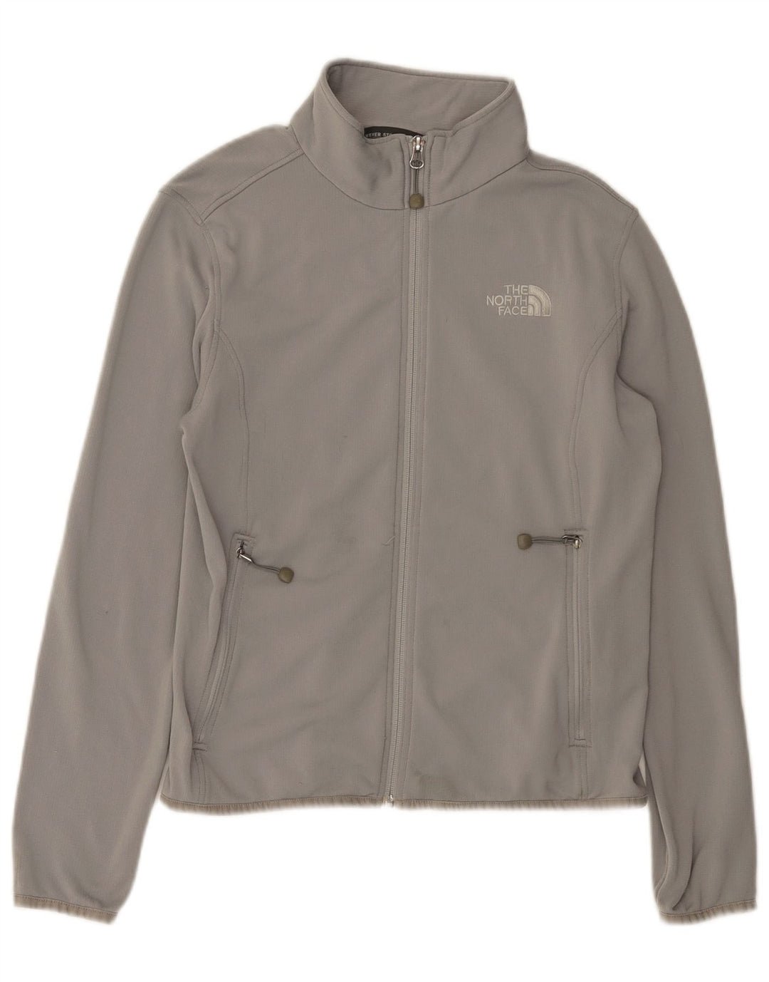 The North Face Womens Tracksuit Top Jacket UK 14 Medium Grey Polyester