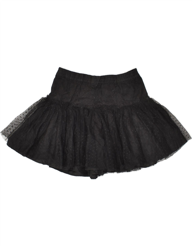 BENETTON Girls Tutu Skirt 6-7 Years Small W26 Black Polka Dot Polyester | Vintage Benetton | Thrift | Second-Hand Benetton | Used Clothing | Messina Hembry 