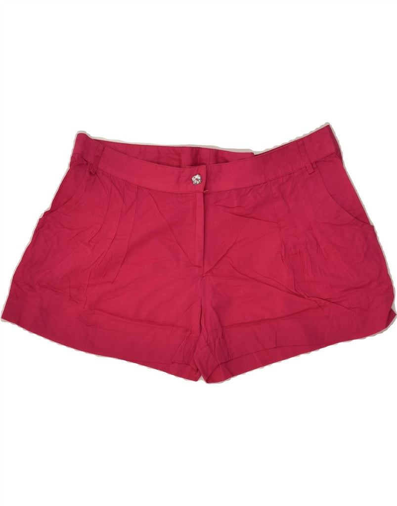 LIU JO Womens Hot Pants Large W34 Pink Cotton Vintage Liu Jo and Second-Hand Liu Jo from Messina Hembry 