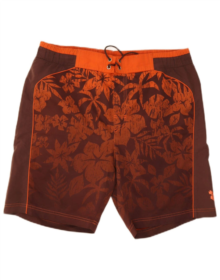 Lotto Mens Swimming Shorts Large  Brown Floral