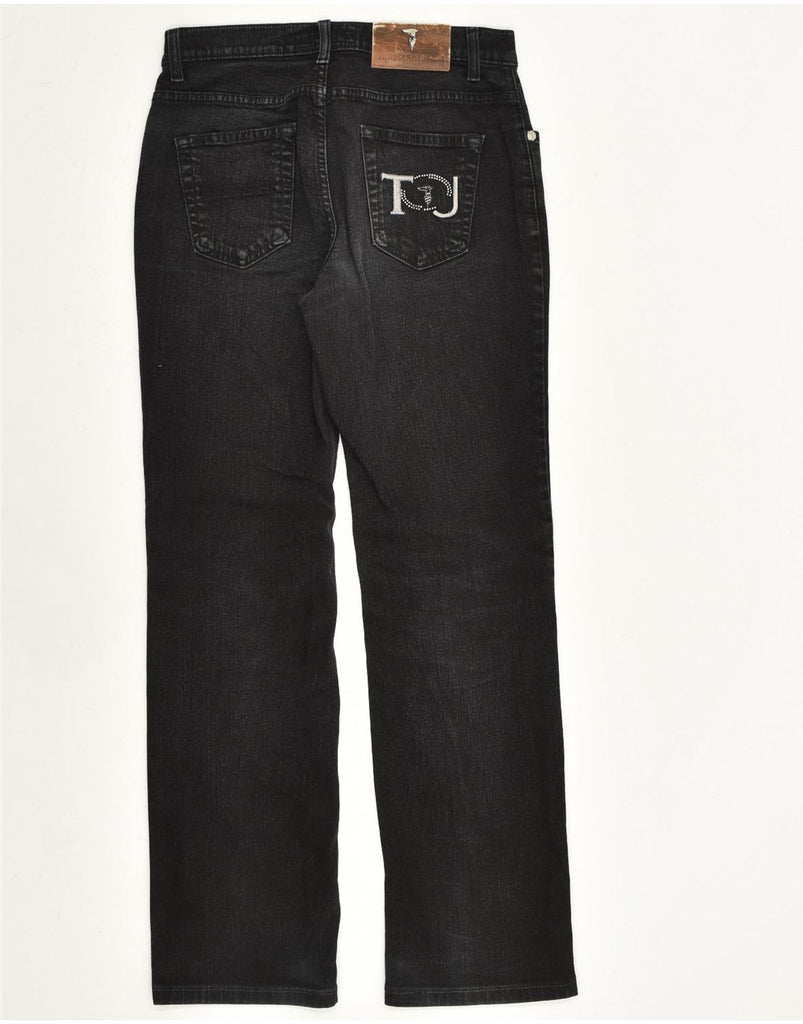 TRUSSARDI Womens Straight Jeans W26 L28 Black Cotton | Vintage Trussardi | Thrift | Second-Hand Trussardi | Used Clothing | Messina Hembry 