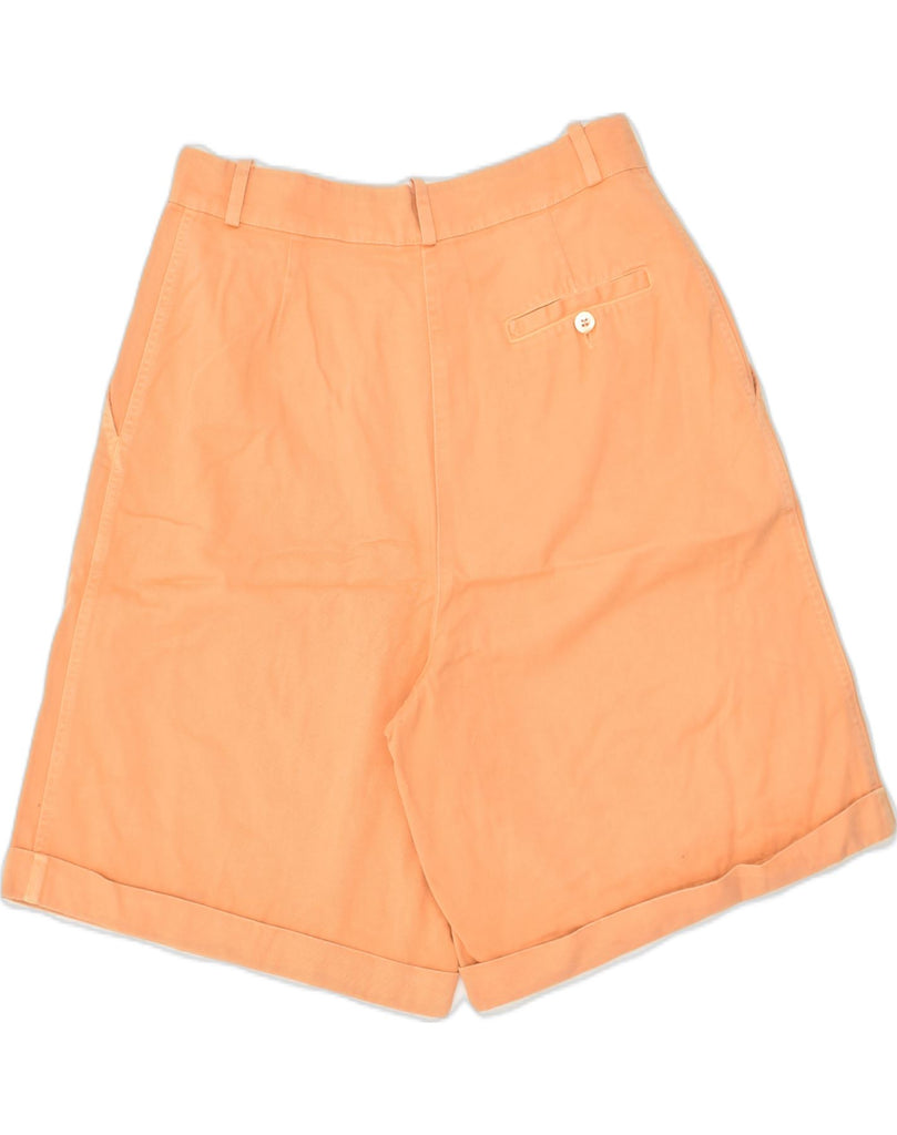 VINTAGE Womens High Waist Chino Shorts W26 Small Orange Cotton | Vintage Vintage | Thrift | Second-Hand Vintage | Used Clothing | Messina Hembry 