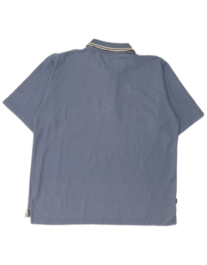 Umbro Mens Polo Shirt UK 44/46 XL Blue Polyester