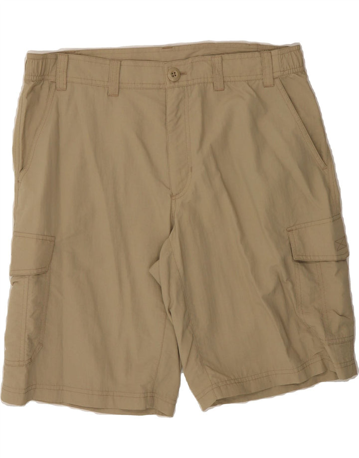 EDDIE BAUER Mens Cargo Shorts Large W36  Beige Nylon Vintage Eddie Bauer and Second-Hand Eddie Bauer from Messina Hembry 
