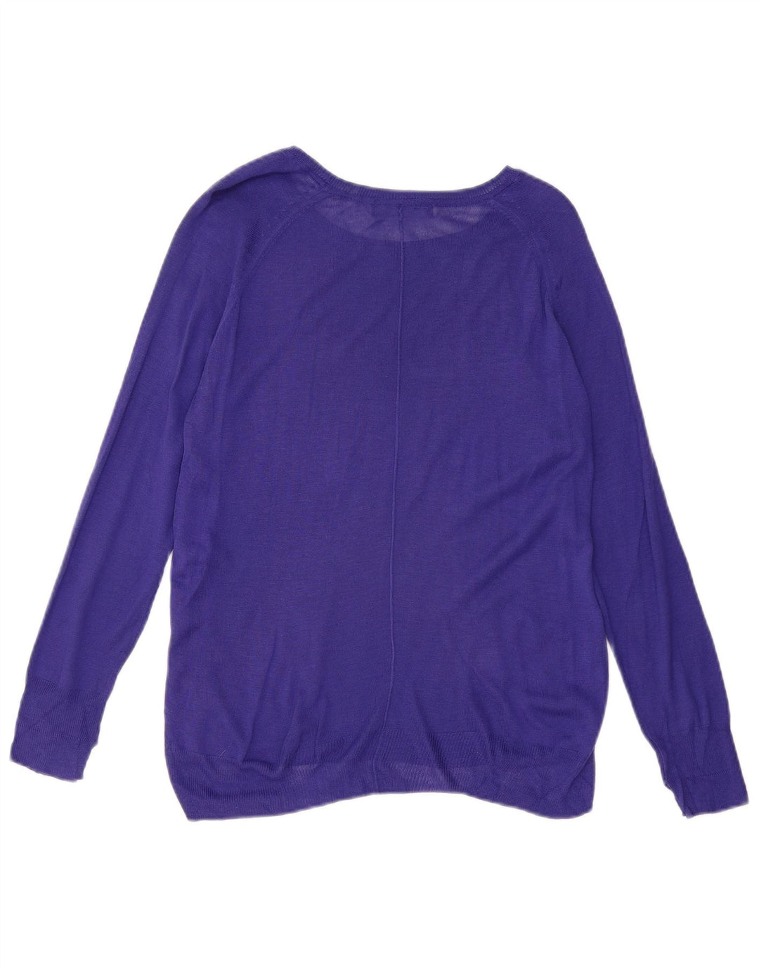 ZARA Womens Boat Neck Jumper Sweater UK 14 Medium Purple