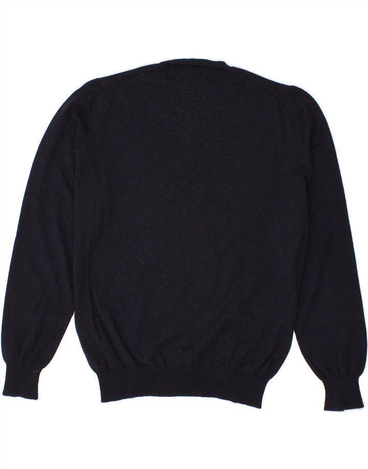 FAY Womens Crew Neck Jumper Sweater IT 50 XL Navy Blue Wool Vintage Fay and Second-Hand Fay from Messina Hembry 