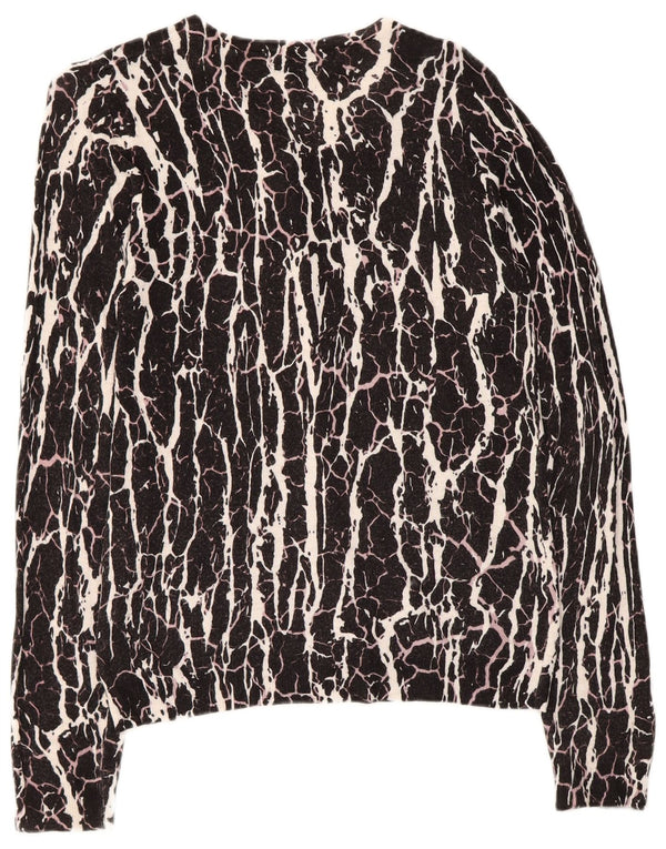 Marks & Spencer Womens Boat Neck Jumper Sweater UK 8 Small Black