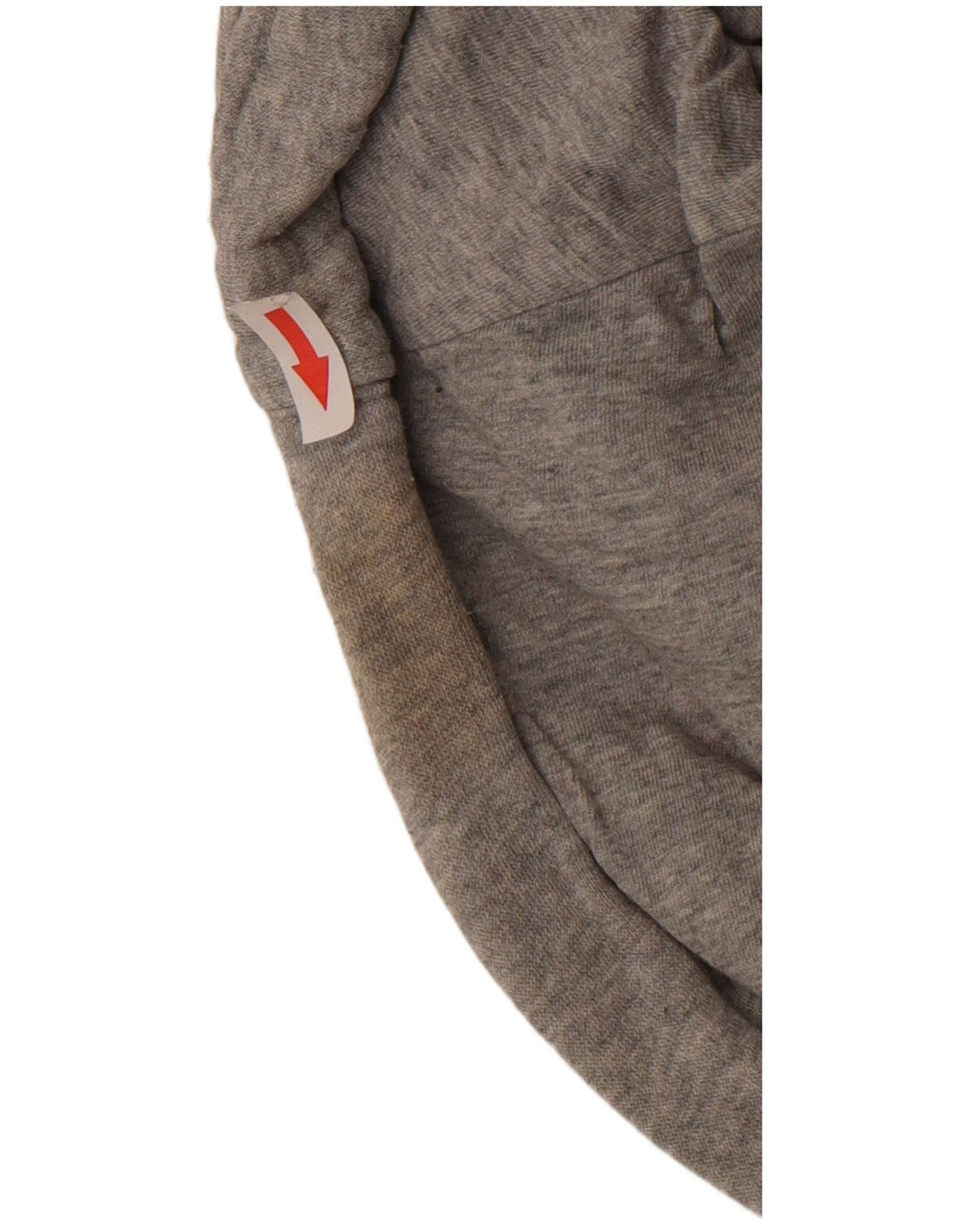 NIKE Mens Hoodie Jumper Large Grey Flecked Cotton