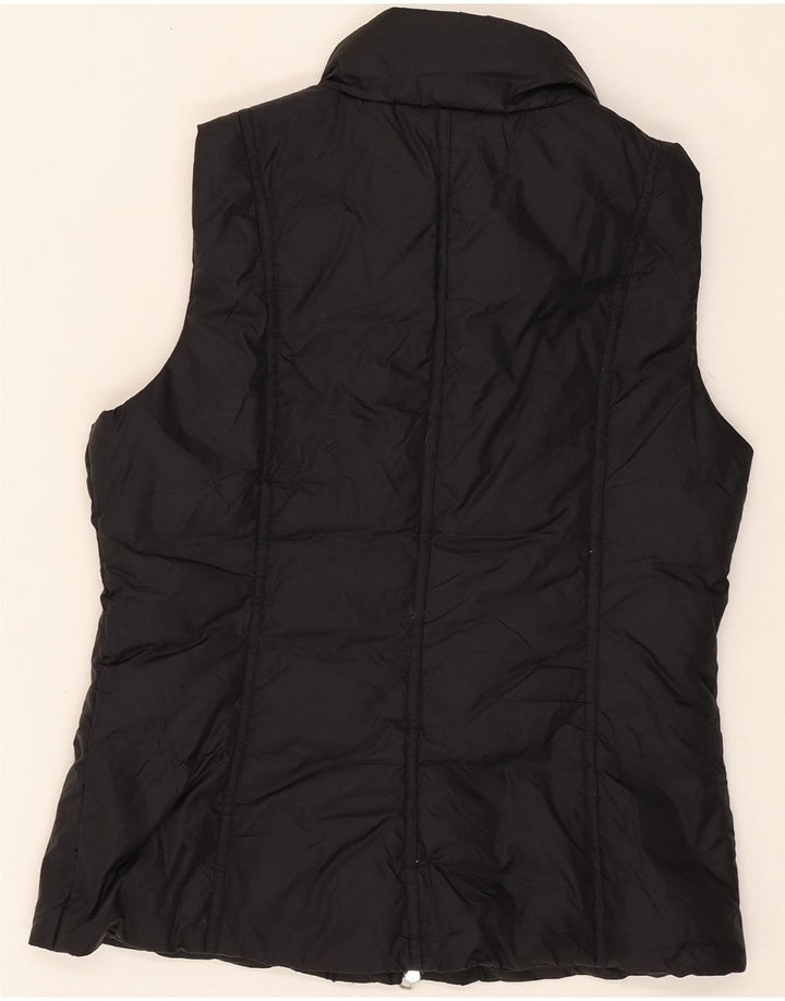 BENETTON Womens Padded Gilet UK 14 Medium Black Polyamide Vintage Benetton and Second-Hand Benetton from Messina Hembry 
