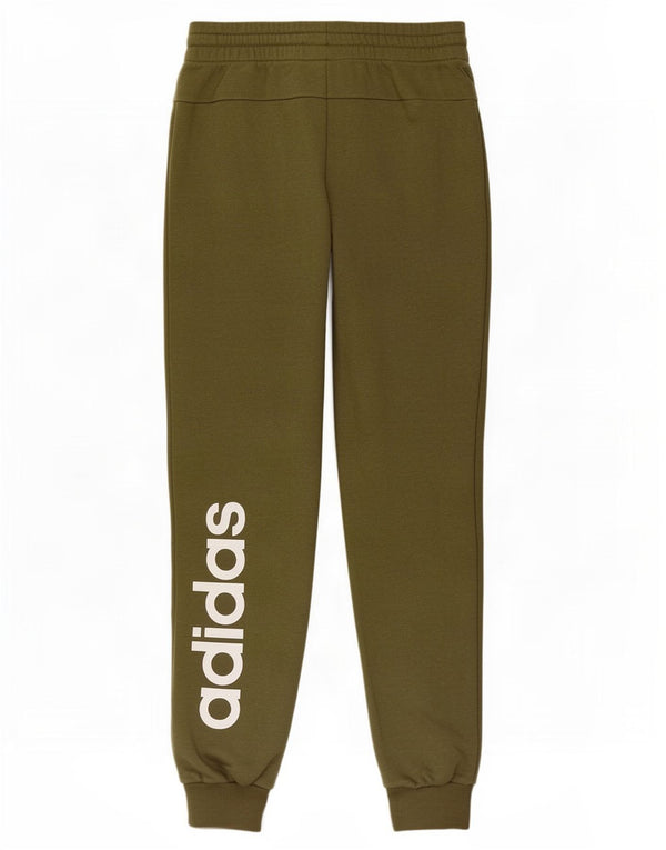 Adidas Mens Tracksuit Trousers Joggers UK 8/10 Small Khaki Cotton