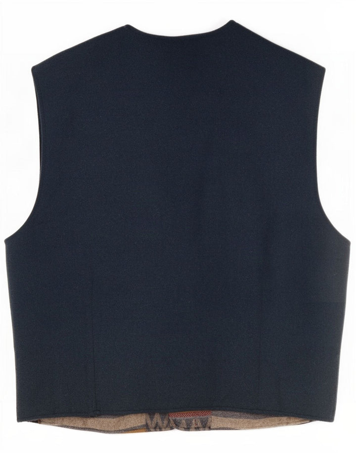 Vintage Mens Waistcoat Medium Multicoloured Geometric