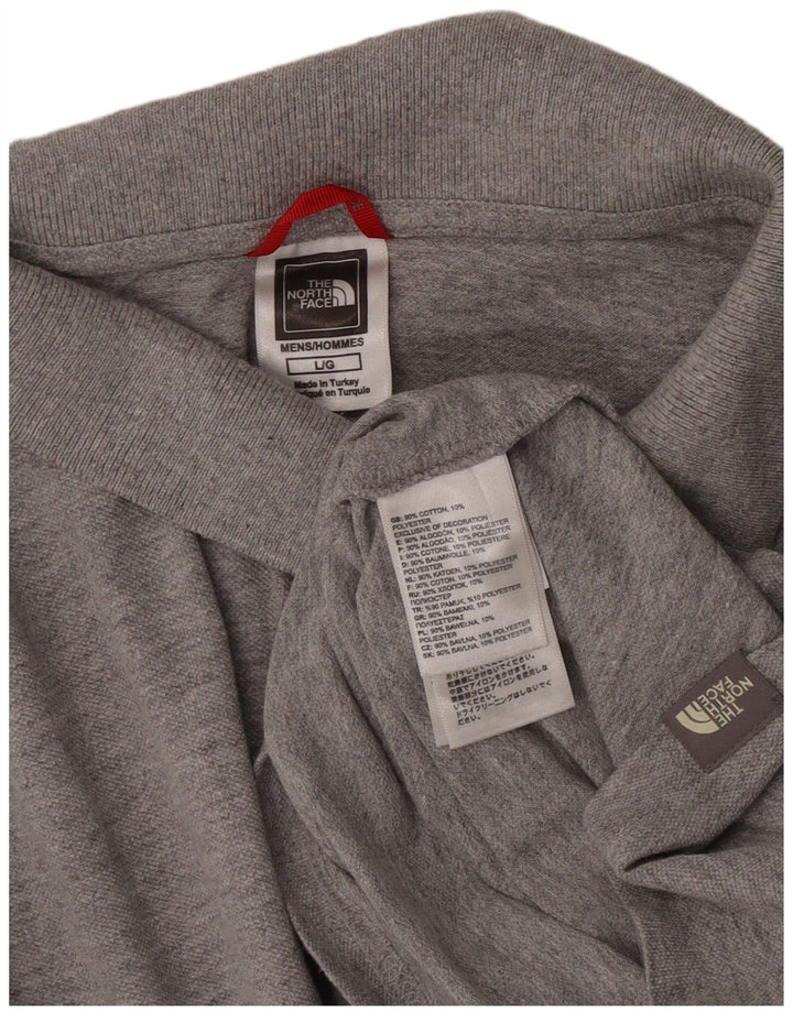 The North Face Mens Polo Shirt Large Grey Cotton