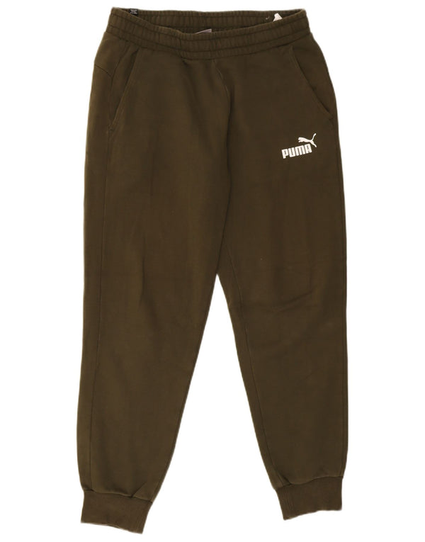 Puma Mens Tracksuit Trousers Joggers Medium Green Cotton