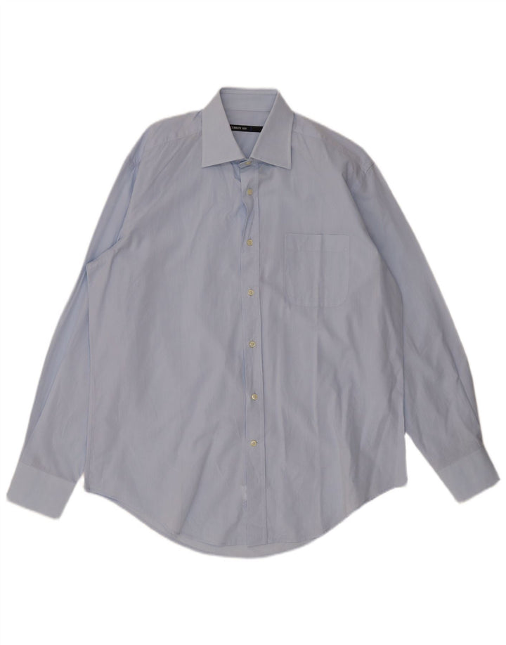 Cerruti 1881 Mens Shirt Size 16 41 Large Blue