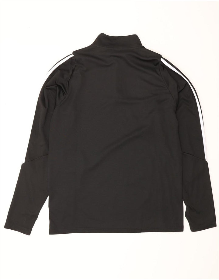 ADIDAS Mens Aeroready Pullover Tracksuit Top Large Black Colourblock