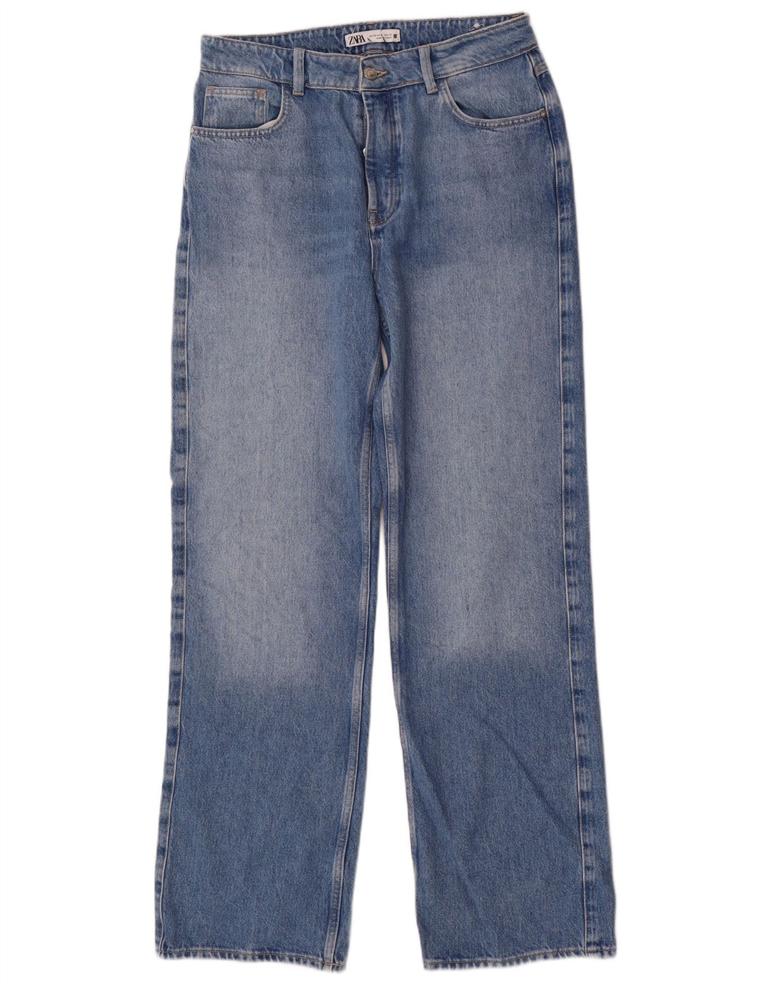 Zara Womens Straight Jeans EU 40 Medium W30 L32 Blue