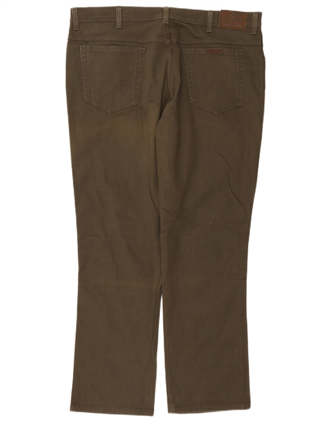 Wrangler Mens Straight Jeans W42 L32 Khaki Cotton