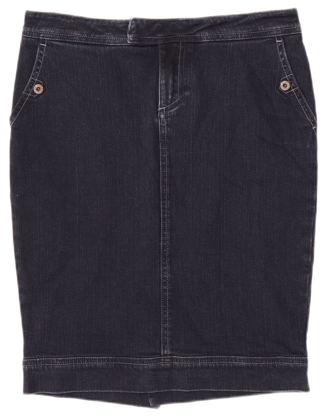 Woolrich Womens Denim Skirt W29 Medium Navy Blue