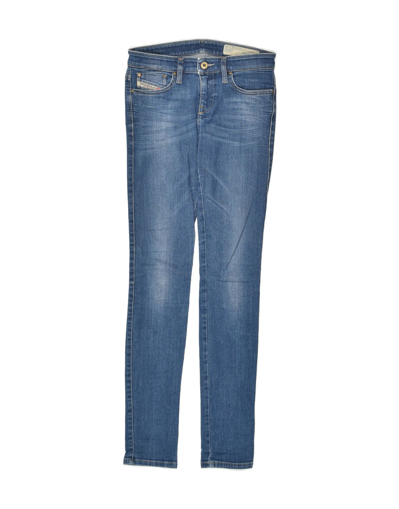 DIESEL Womens Skinzee Low Waist Slim Skinny Jeans W26 L32 Blue Cotton | Vintage Diesel | Thrift | Second-Hand Diesel | Used Clothing | Messina Hembry 