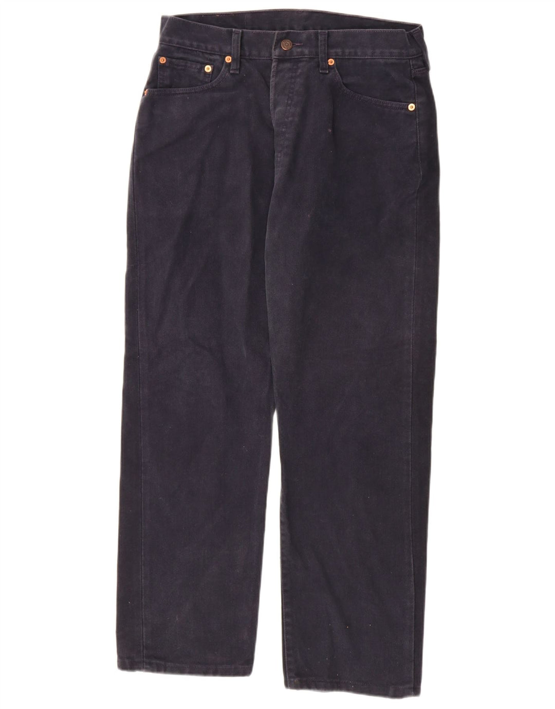 Levi's Mens 551 Straight Jeans W34 L30 Navy Blue Cotton