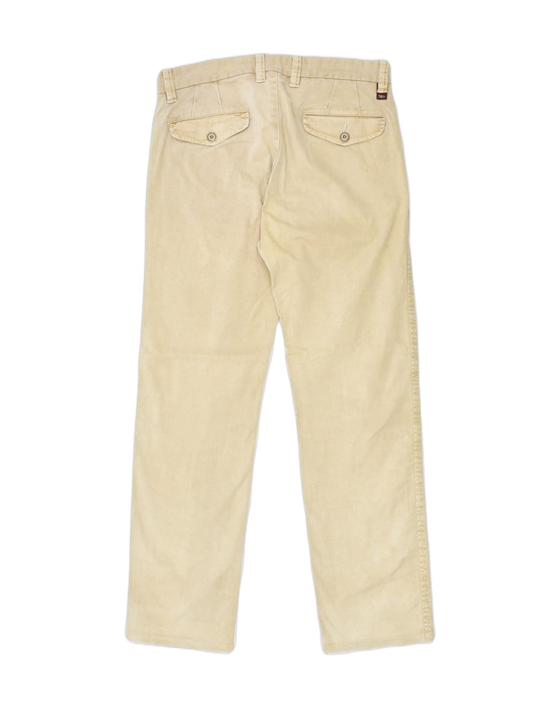 MARLBORO CLASSICS Mens Regular Fit Casual Trousers W34 L31 Beige Cotton | Vintage | Thrift | Second-Hand | Used Clothing | Messina Hembry 