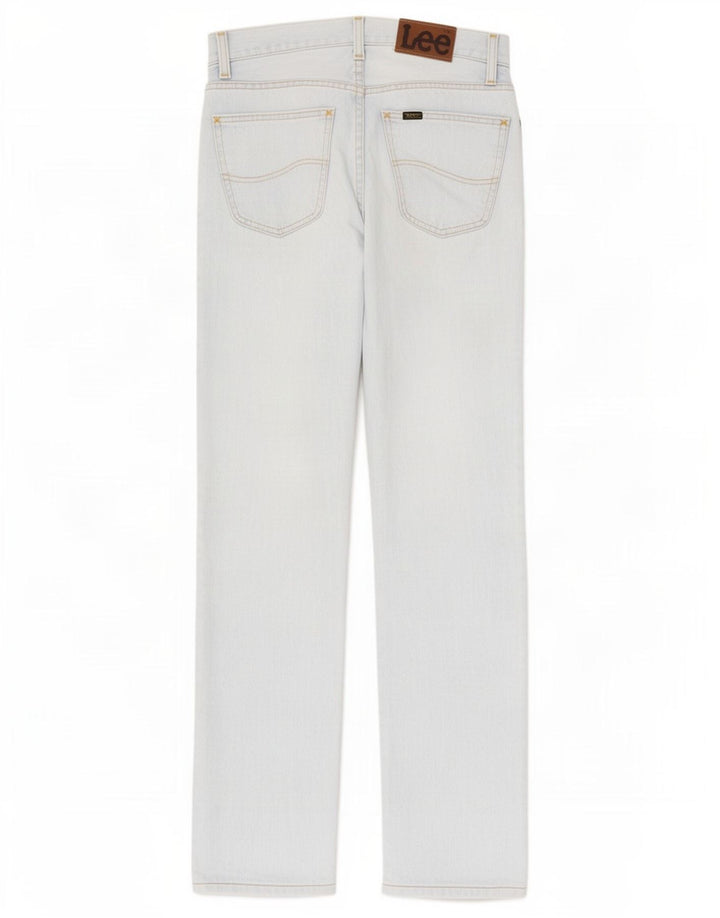 Lee Womens Straight Jeans W28 L31 Blue Cotton