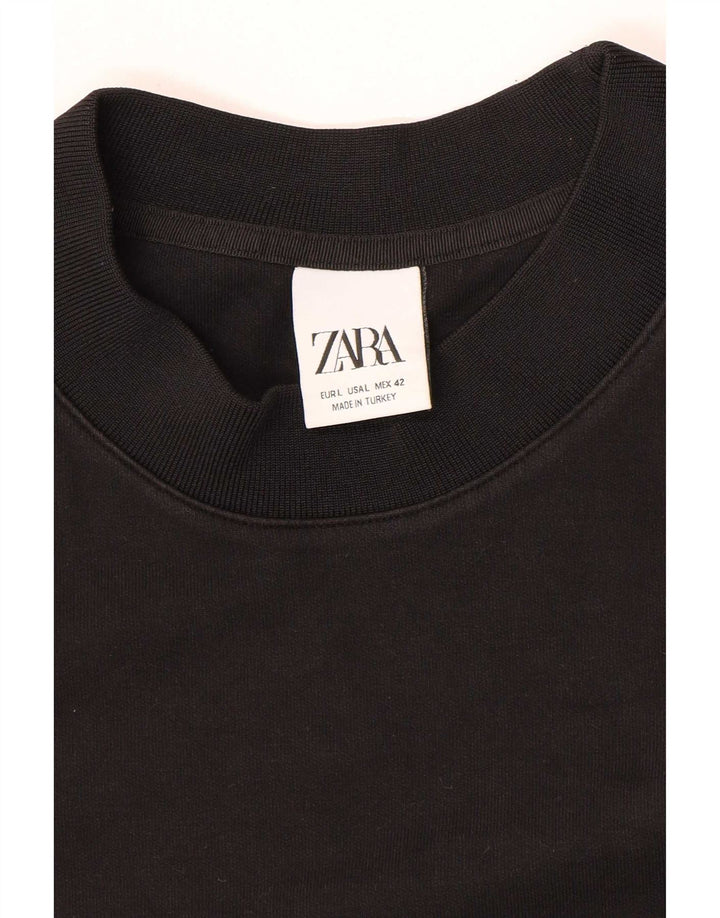 Zara Mens T-Shirt Top Large Black
