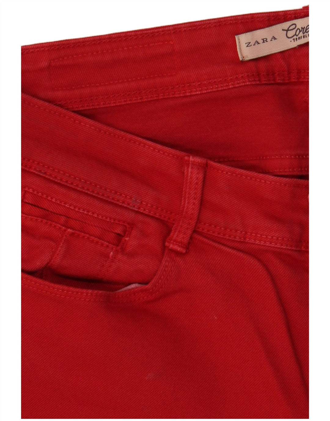 Zara Womens Skinny Jeans EU 38 Small W28 L32 Red